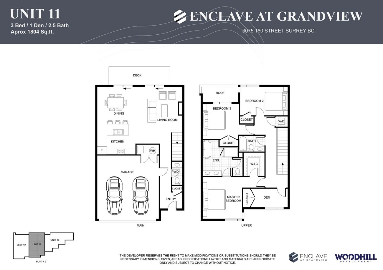 Unit 11 Floor Plan - Enclave at Grandview