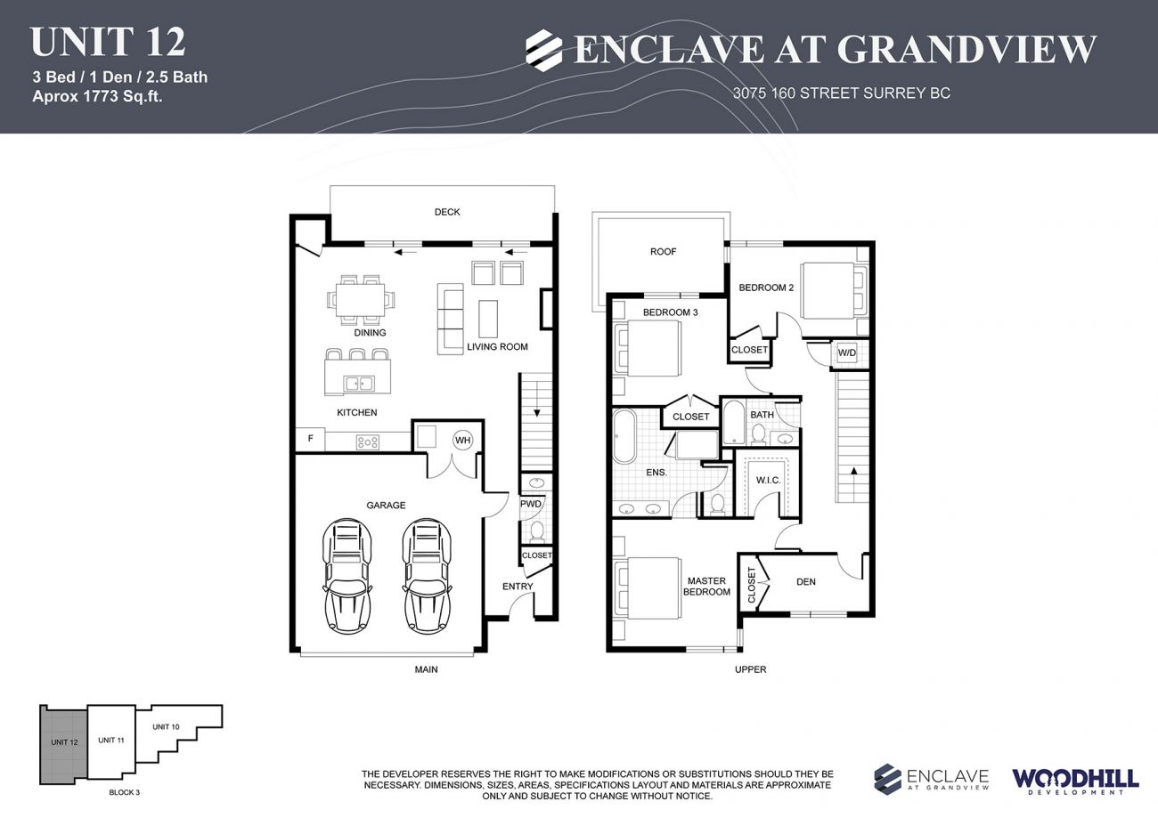 Unit 12 Floor Plan - Enclave at Grandview