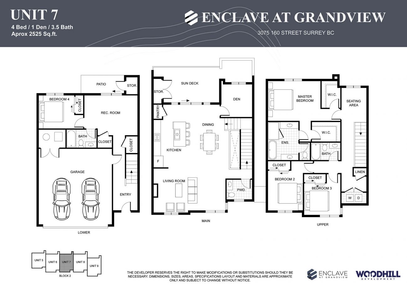 Unit 7 Floor Plan - Enclave at Grandview