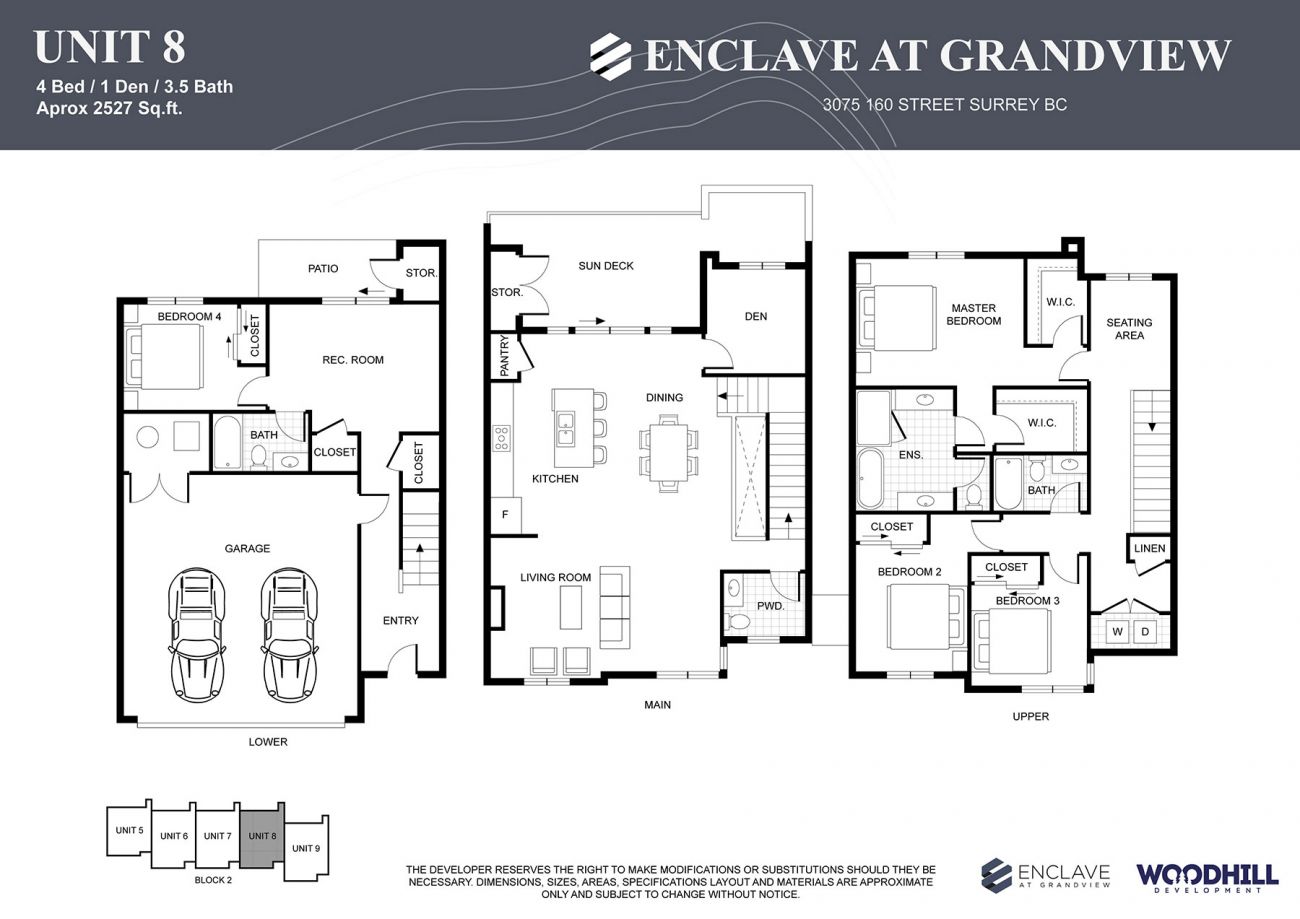 Unit 8 Floor Plan - Enclave at Grandview